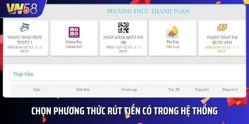 Hướng dẫn rút tiền tài khoản VN58 về túi chỉ với vài bước cơ bản